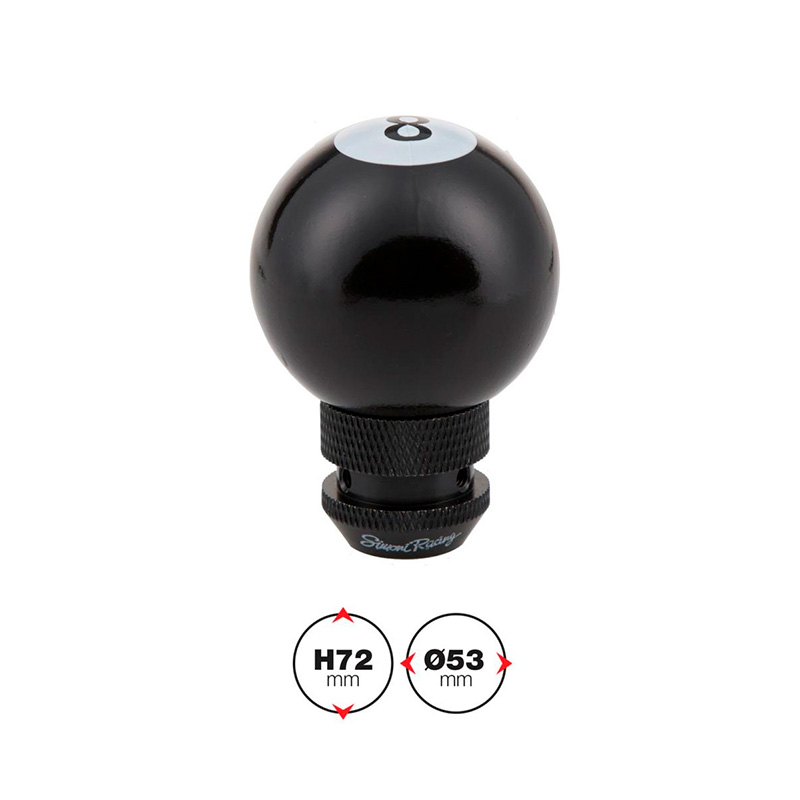 Simoni Racing Gear Knob 8-Ball - Black