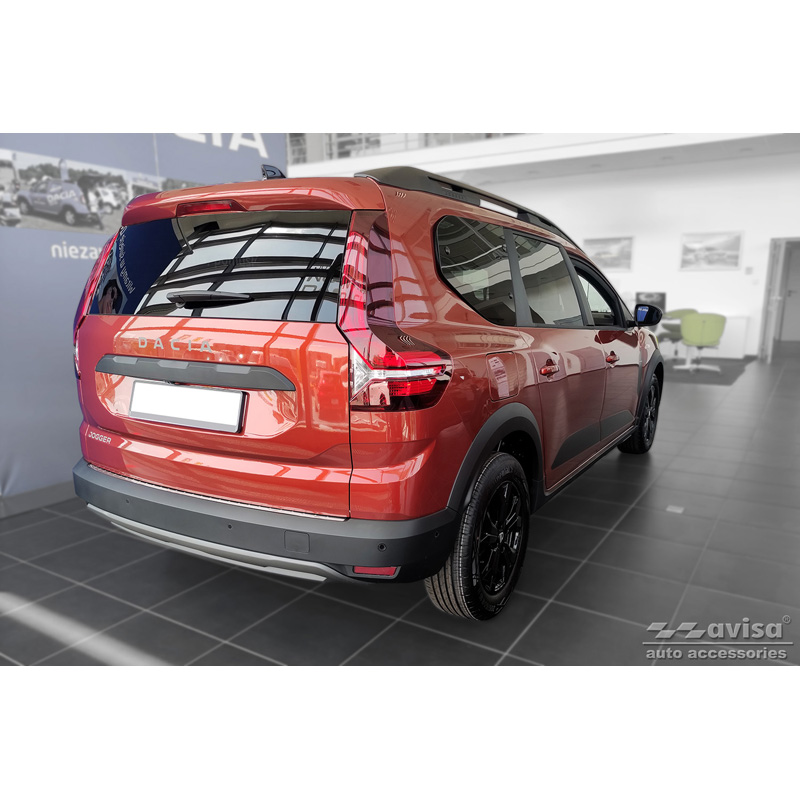Stainless Steel Rear bumper protector  Dacia Jogger 2022- 'Ribs'