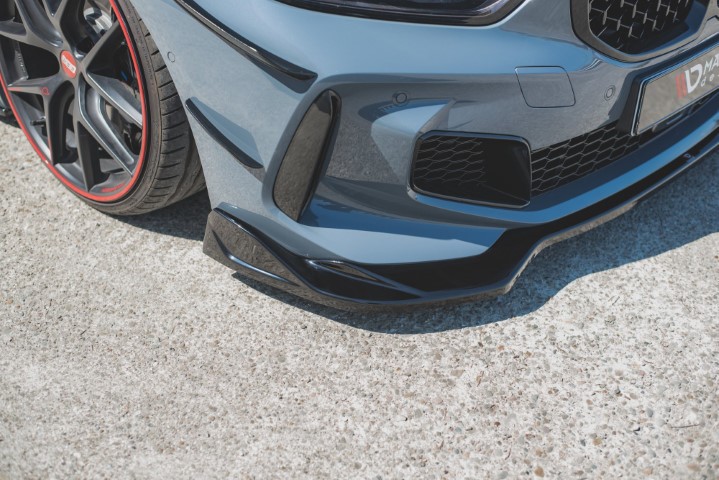 Voorspoiler passend voor BMW 1 Serie F40 M-Pack/ M135i Glans Zwart V5