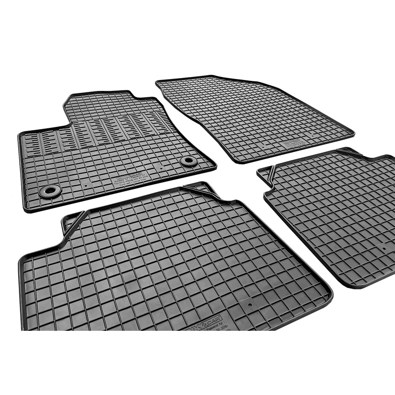 Rubber car mats set  Toyota Prius IV 2016- (4-pieces + fixing system)
