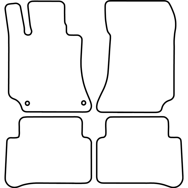 Set car mats  Mercedes CLS W218 2010-2018