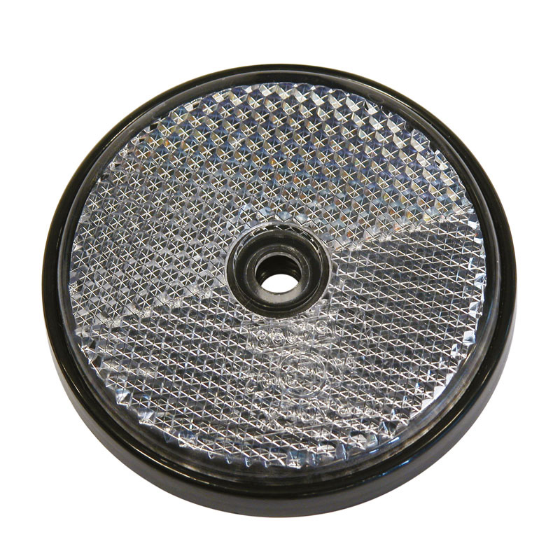 Carpoint Reflectors Round Ø 70mm White 2-pieces