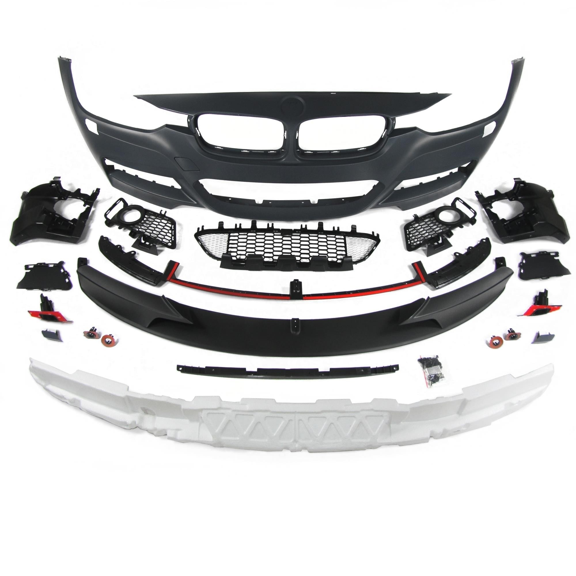 Voorbumper passend voor BMW 3-serie F30 11- M-look ABS kunststof