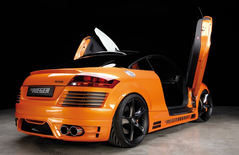 Sideskirts Audi TT 8J 96.06- with 2 schacht and 2 uitsnedes Rieg