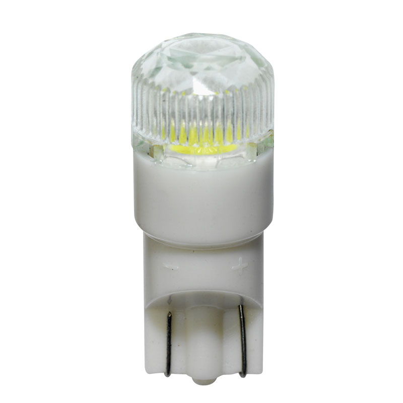 T-10 LED Bulbs 12V Xenon-Optics White + Cap, set of 2 pieces