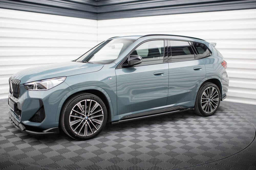 Zijskirts passend voor BMW X1 M Pakket U11 Maxton Glans Zwart