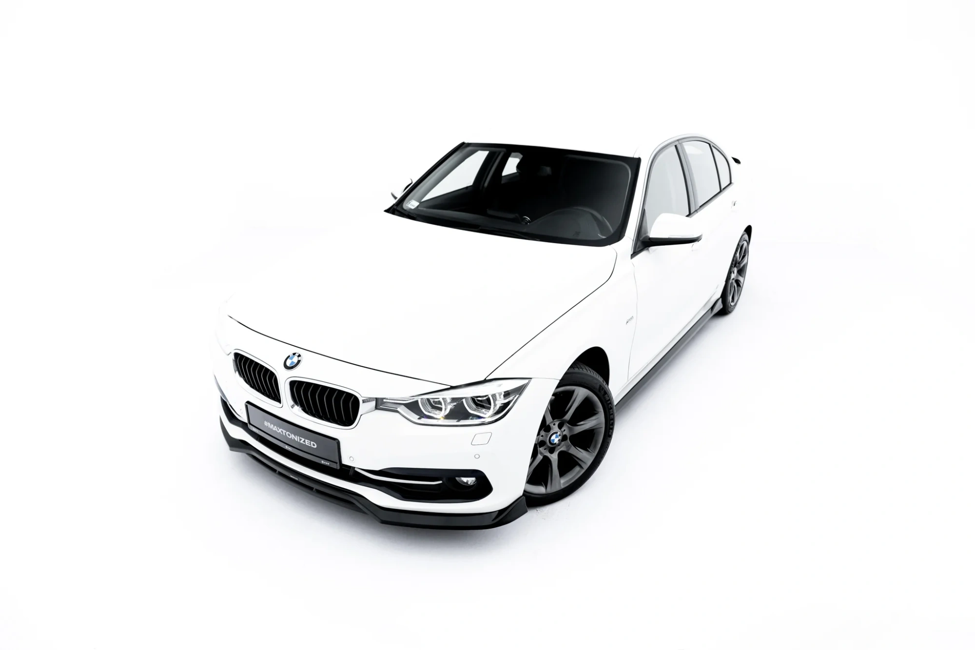 Front Splitter BMW 3 Sportline Sedan / Touring F30 / F31 Maxton Gloss Black