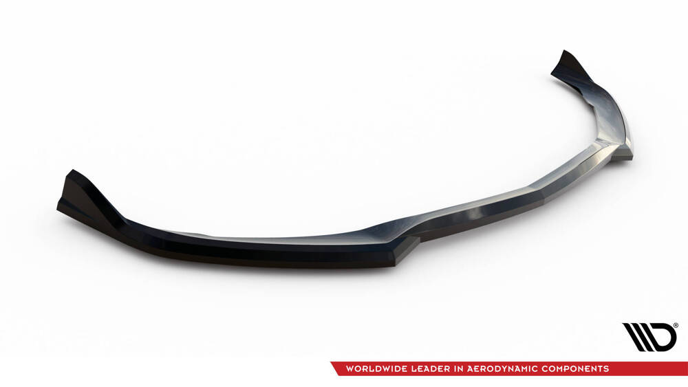 Voorspoiler passend voor Mercedes C63 AMG W205 S205 Maxton Glans Zwart V.2