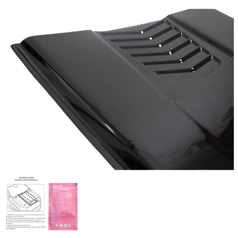 Bonnet Scoop  Volkswagen Amarok MK1 2010-2022 & Nissan Navara D40 2005-2010 - Gloss black