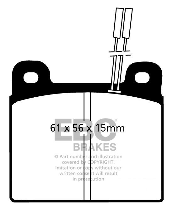EBC Brakes ALFA ROMEO Giulietta 2.0 83-86 Remblokken voorzijde