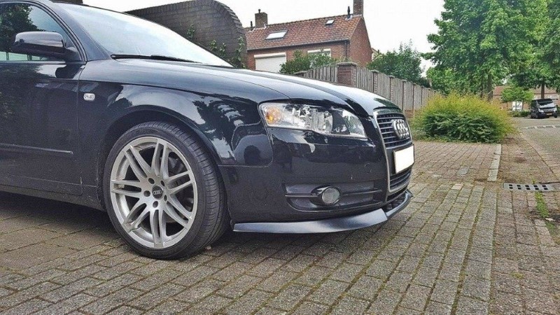 Voorspoiler passend voor Audi A4 B7 V.1 Glanzend Zwart