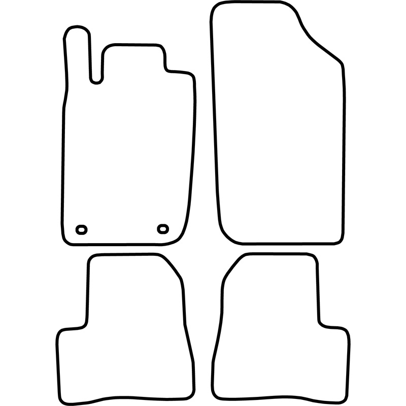 Set car mats  Peugeot 206 SW 2002-2007