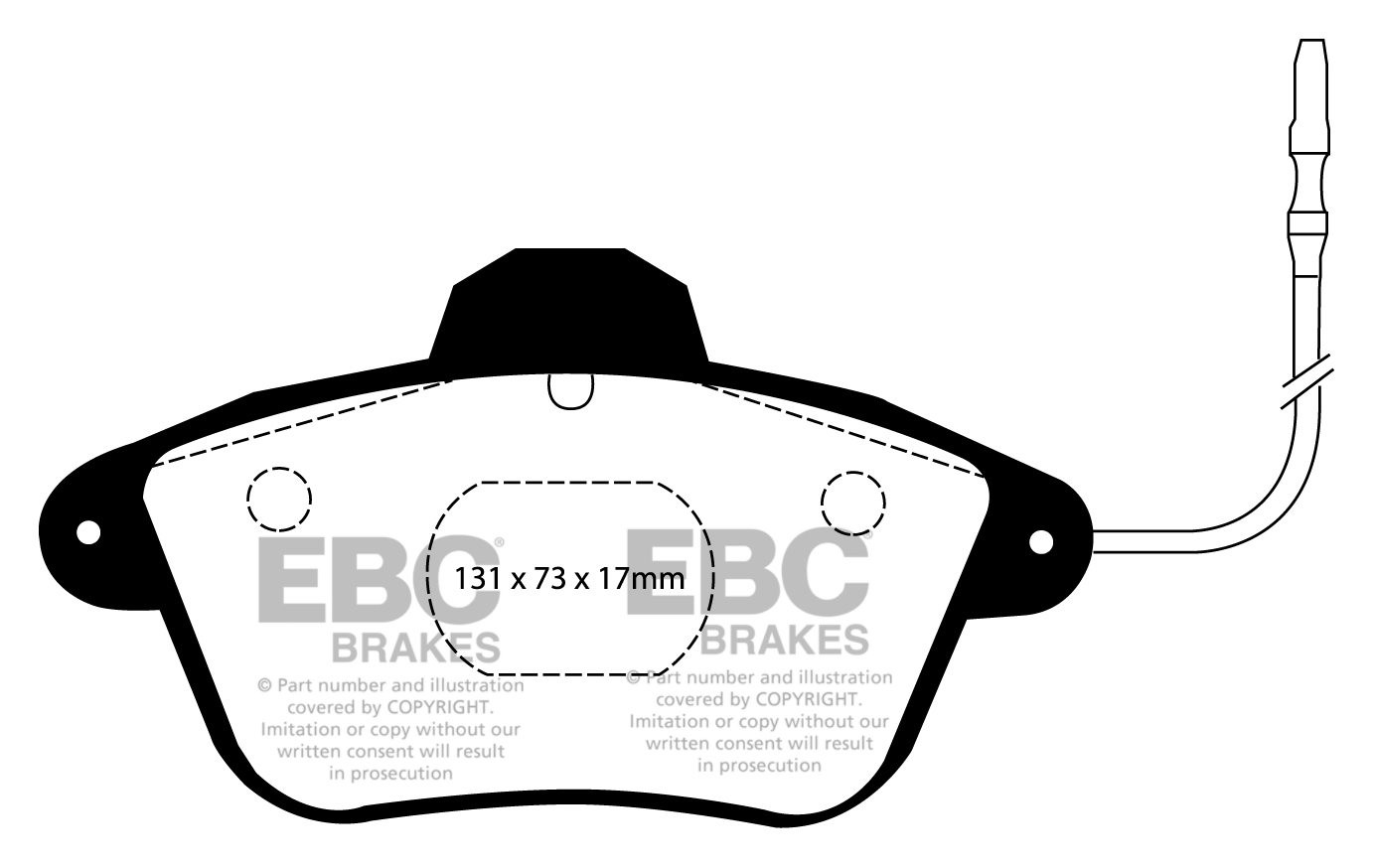 EBC Brakes PEUGEOT 605 2.1 TD 91-2000 Remblokken voorzijde