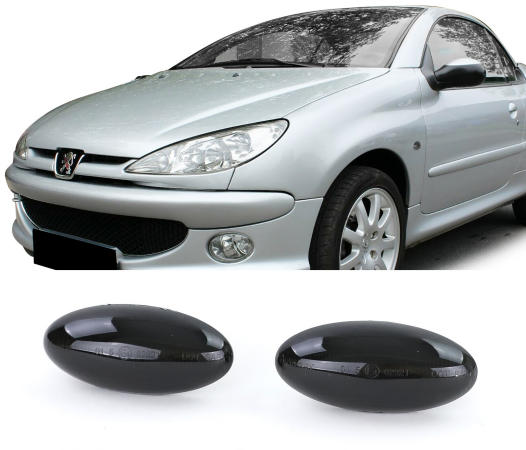 Indicators Peugeot 206 and 307 black-Chrome
