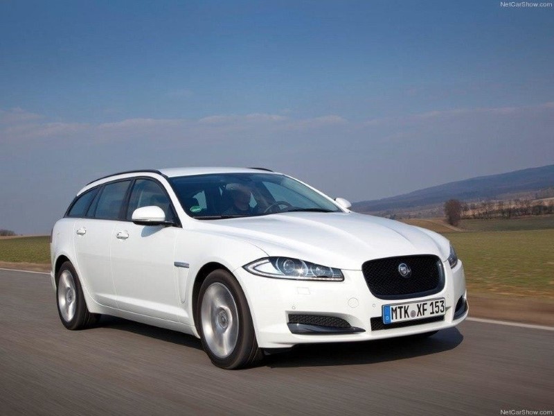 Voorspoiler Jaguar XF XF X250 (FACELIFT) Glanzend Zwart