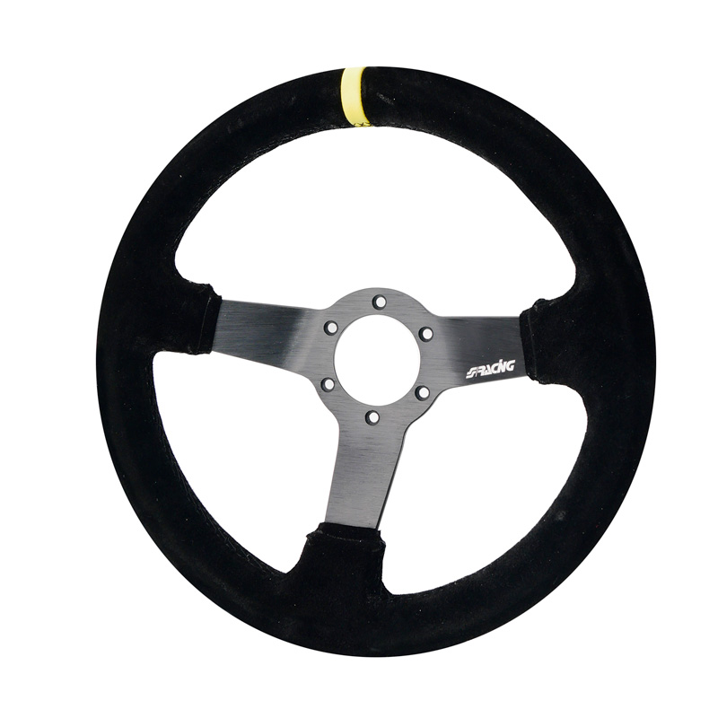 Simoni Racing Universal Steering Wheel Carrera - Black Suede - Diameter 320mm