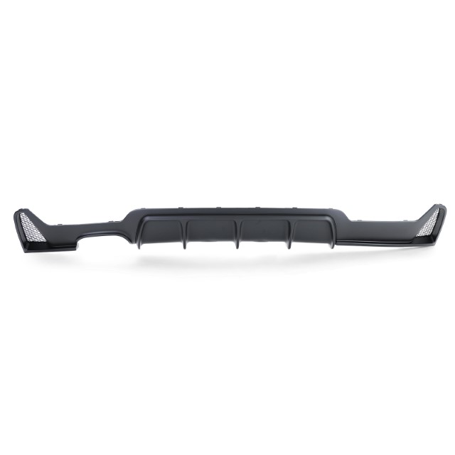 Diffuser passend voor BMW 4-serie F32 / F36 2013- Mat Zwart Look M-Pakket Dubbel Links
