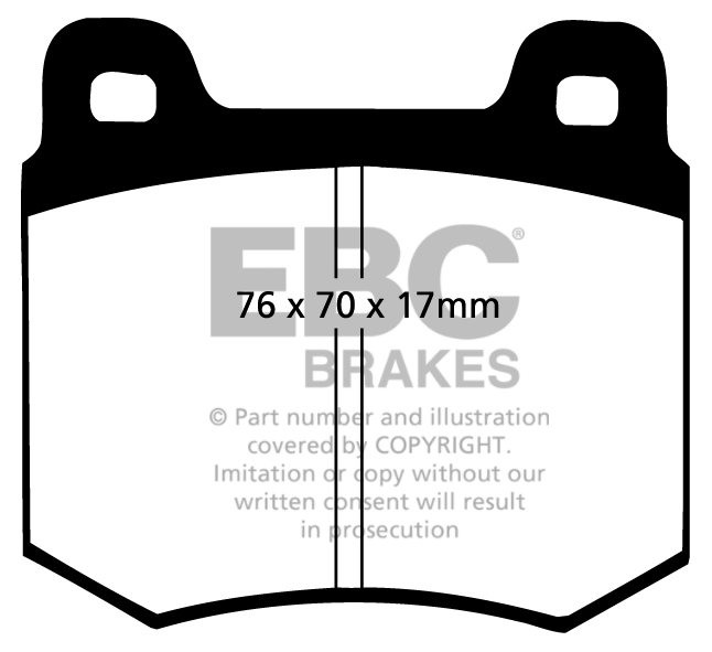 EBC Brakes FORD Granada 2.5 Sedan 72-75 Remblokken voorzijde