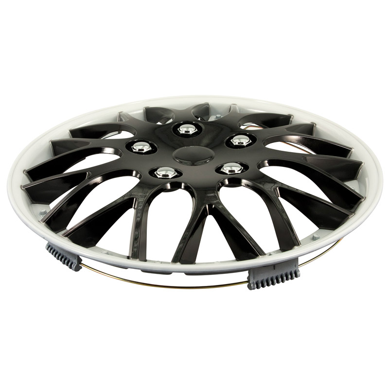 Set wheel covers Missouri 15-inch black/white rim