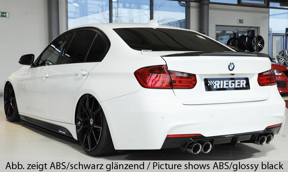 Achter Diffuser passend voor BMW 3 serie F30/F31 2012-... Carbon Look Rieger