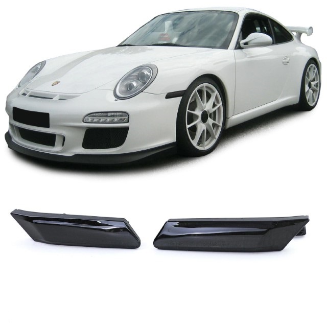 Side Turn Signals for Porsche 911 997 / Boxster Cayman 987 (2005-2013) LED Dynamic Smoke