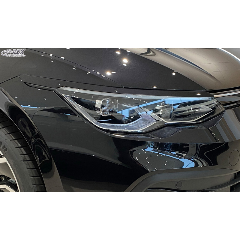 Head light spoilers  Volkswagen Golf VIII (CD) 2020- (ABS)