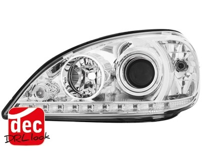 Headlights Mercedes Benz M-Klasse W163 98-01 Devil Eyes Dayline