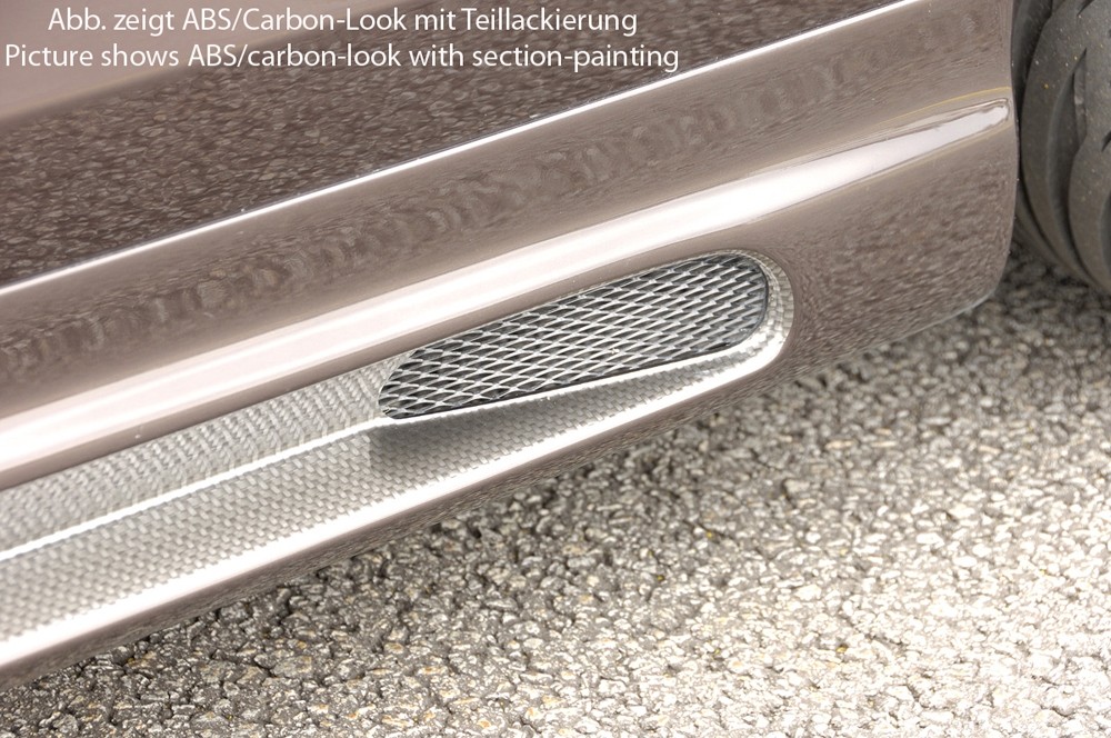 Sideskirts Carbon with schacht and uitsnede VW Eos Rieger