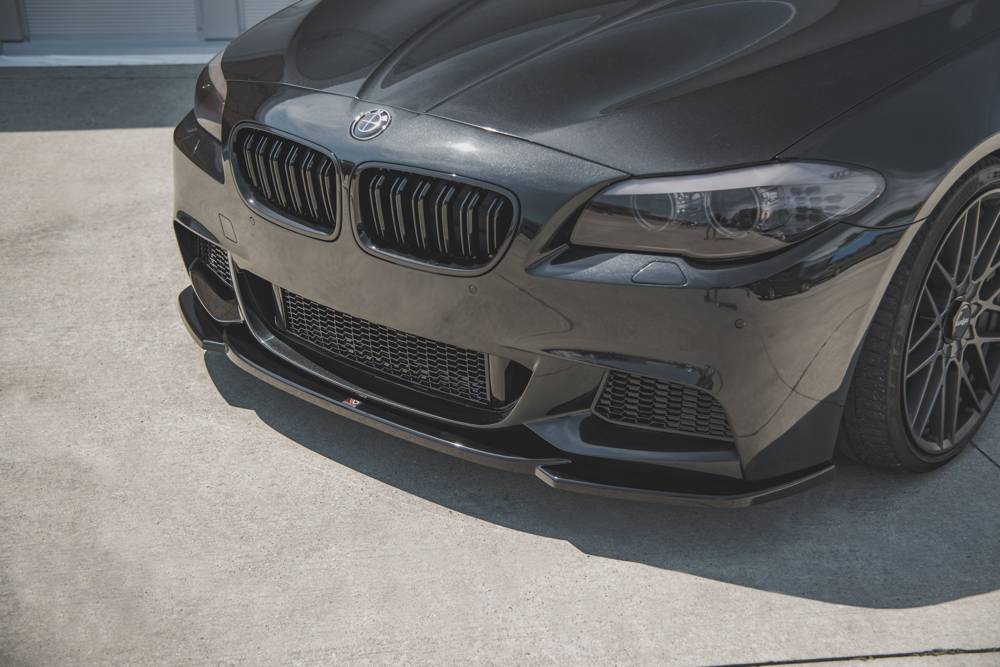 Voorspoiler passend voor BMW 5 F10/F11 MPACK V.4 Glanzend Zwart