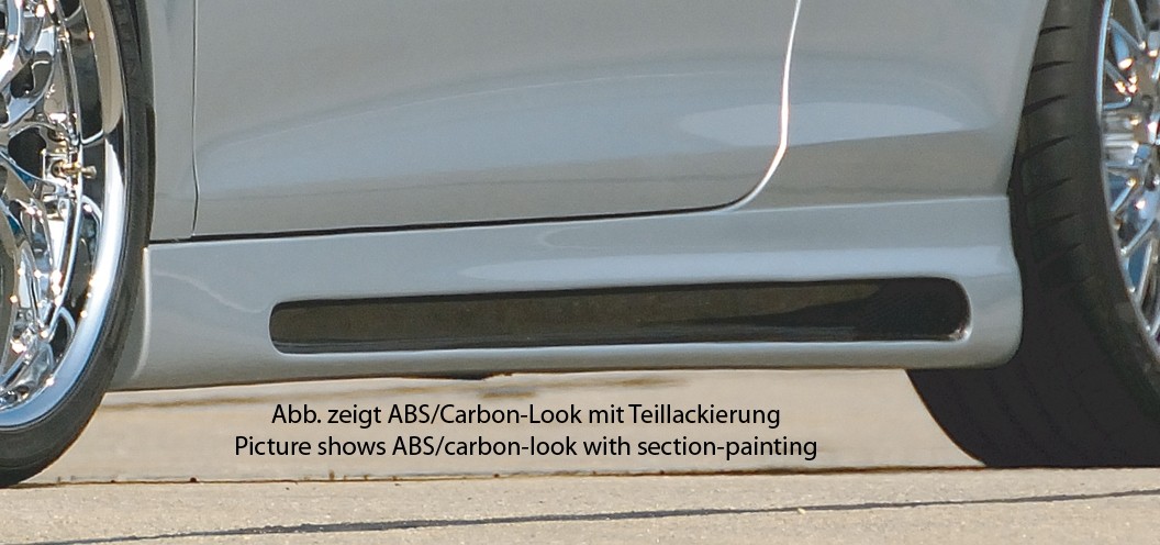 Sideskirts Carbon with schacht and uitsnede VW Eos Rieger