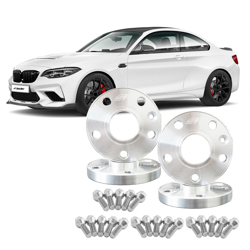 Simoni Racing Aluminium Wheel Spacer Kit - 2x12mm(FA) - 2x12mm(RA) (Hub 72,6mm) including wheel bolts -  BMW various