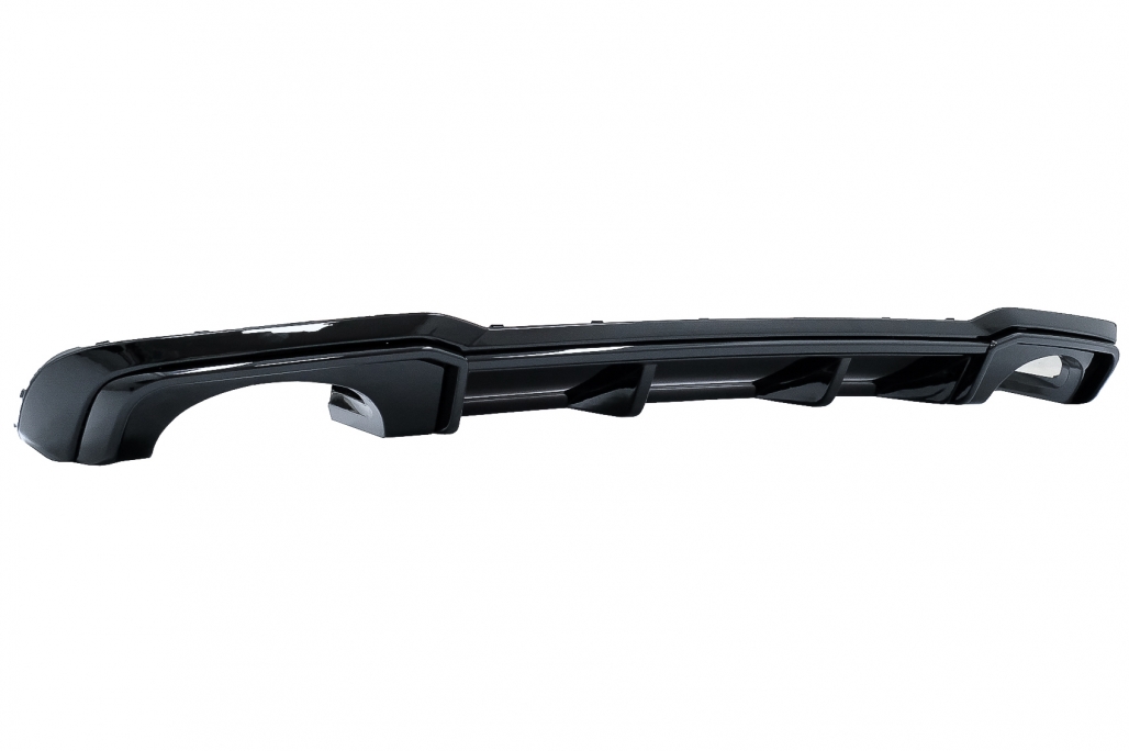 Diffuser passend voor Audi S3 & A3 S-Line 8V Limousine Cabrio RS Look Glans Zwart