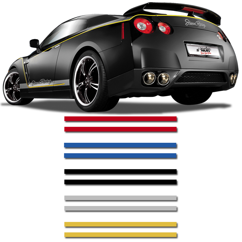 Universal self-adhesive striping AutoStripe Cool270 - Red - 2+2mm x 975cm