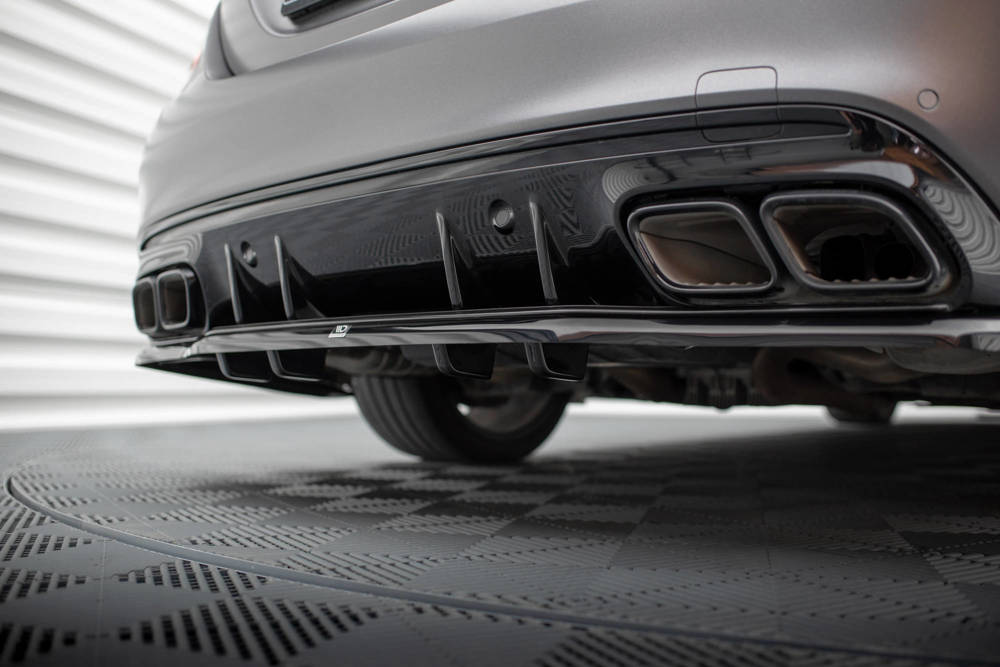 Diffuser passend voor Mercedes AMG C63 Sedan / Estate FL Maxton Glans Zwart