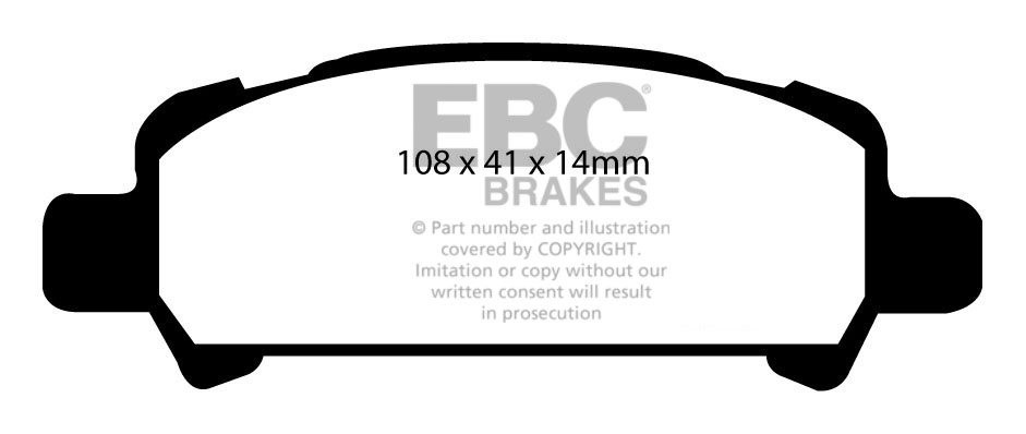 EBC Brakes SUBARU Forester 2.0 Turbo 2002-2004 Remblokken achter