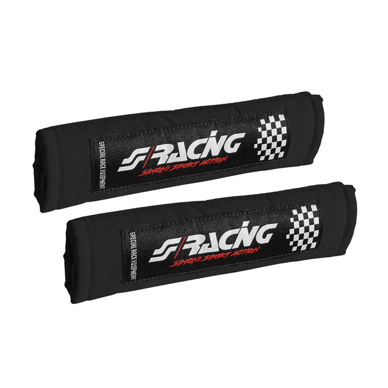 Simoni Racing Seat Belt Pads Sport - Black - 2 pieces