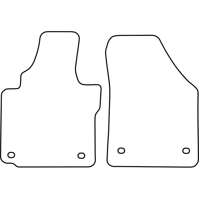 Set velour car mats  Volkswagen Caddy 2004-2007 (only front)
