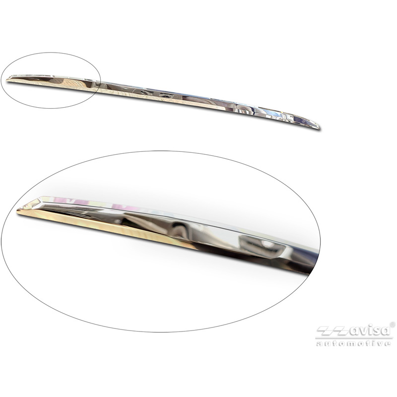 Avisa Chrome Stainless Steel Trunk Tailgate Trim Cover  Ford Tourneo Custom II (V710) 2023- (with rear hatch)