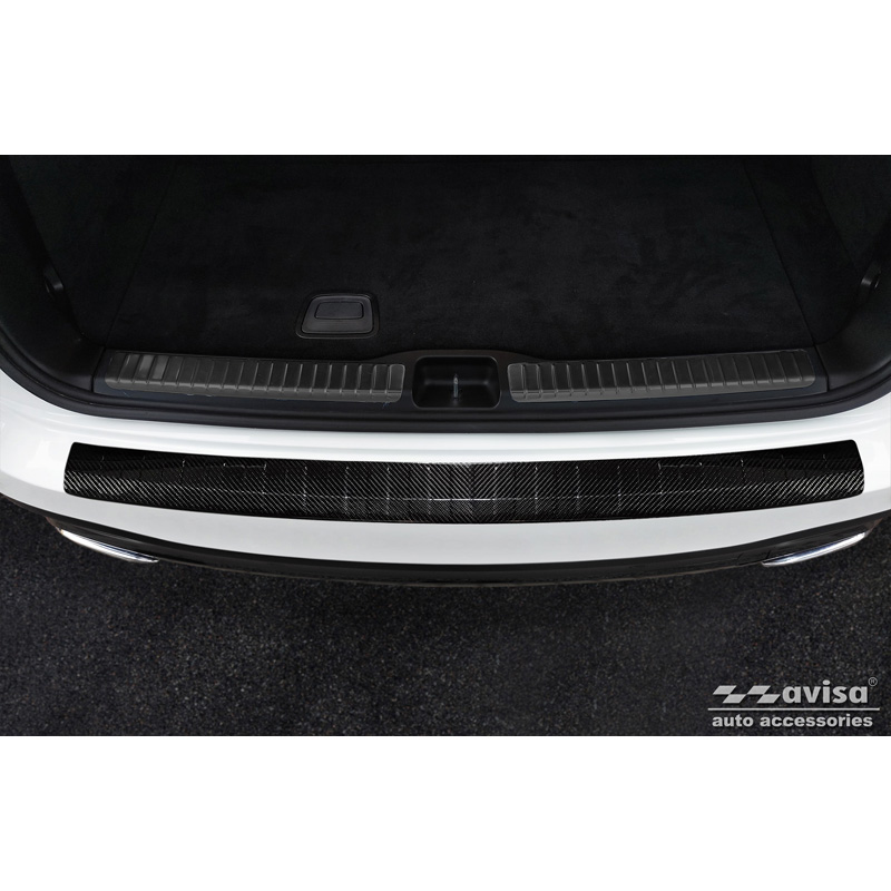 Real 3D Carbon Rear bumper protector  Mercedes GLS (X167) 2019-2023 & FL 2023- 'Ribs'