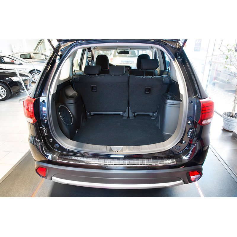 Stainless Steel Rear bumper protector  Mitsubishi Outlander 2015- 'Ribs'