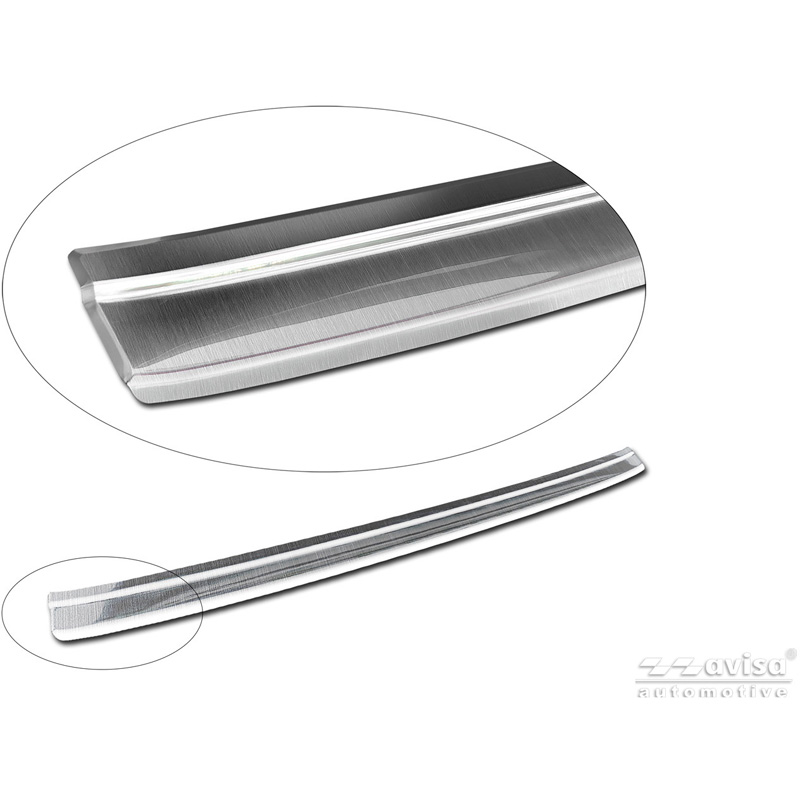 Avisa Stainless Steel Rear Bumper Protector  Kia Picanto III Facelift 2024- - Silver