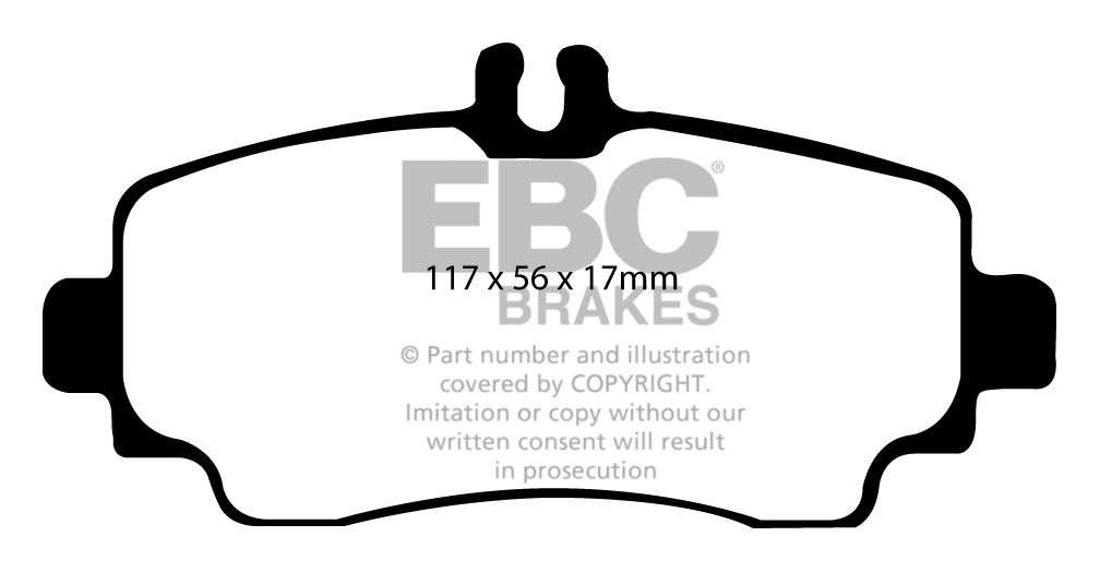EBC Brakes MERCEDES A-Class (W168) A190 (1.9) 99-2004 Remblokken