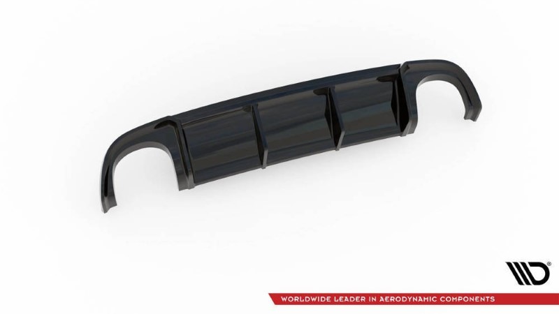 Diffuser passend voor Audi RS4 B7 Maxton Glans Zwart