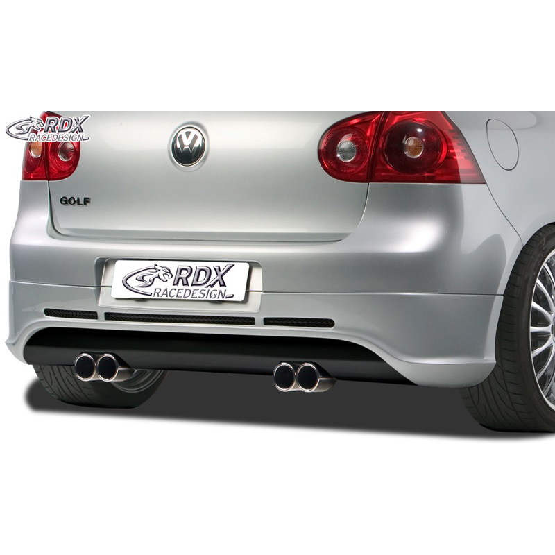 Rear bumper skirt  Volkswagen Golf V GTI/R Hatchback 3/5-doors 2003-2008 (exhaust left/right) excl. Variant/Plus (ABS)