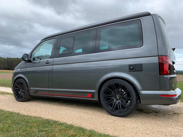Coilover set Koni VW Transporter T5 and T6 Red T32