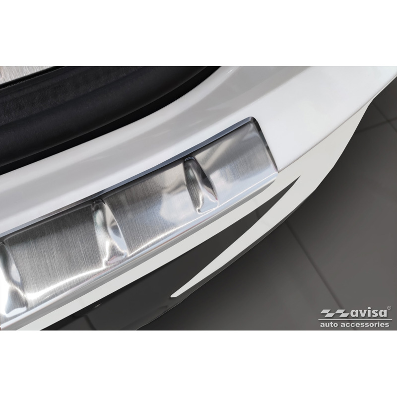 Stainless Steel Rear bumper protector  BMW X4 G02 FL 2021- with M-Pakage 'Ribs'