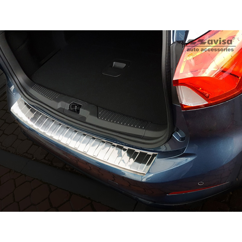 Stainless Steel Rear bumper protector  Ford Focus IV Kombi 2018- 'Ribs'
