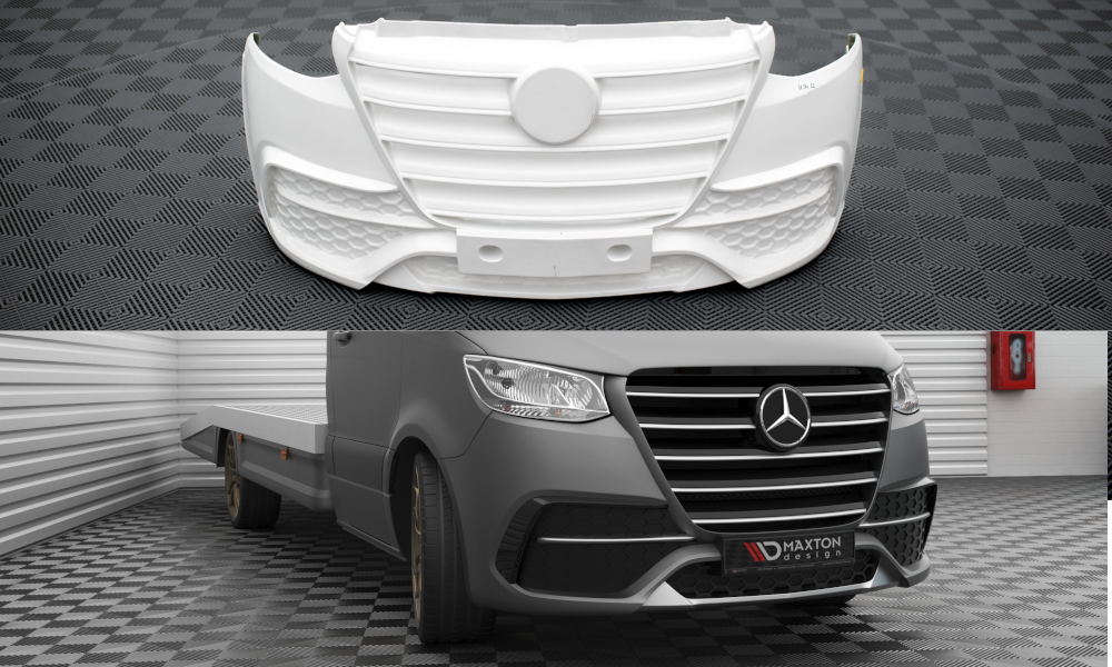 Voorbumper passend voor Mercedes-Benz Sprinter Mk3 2018- Maxton