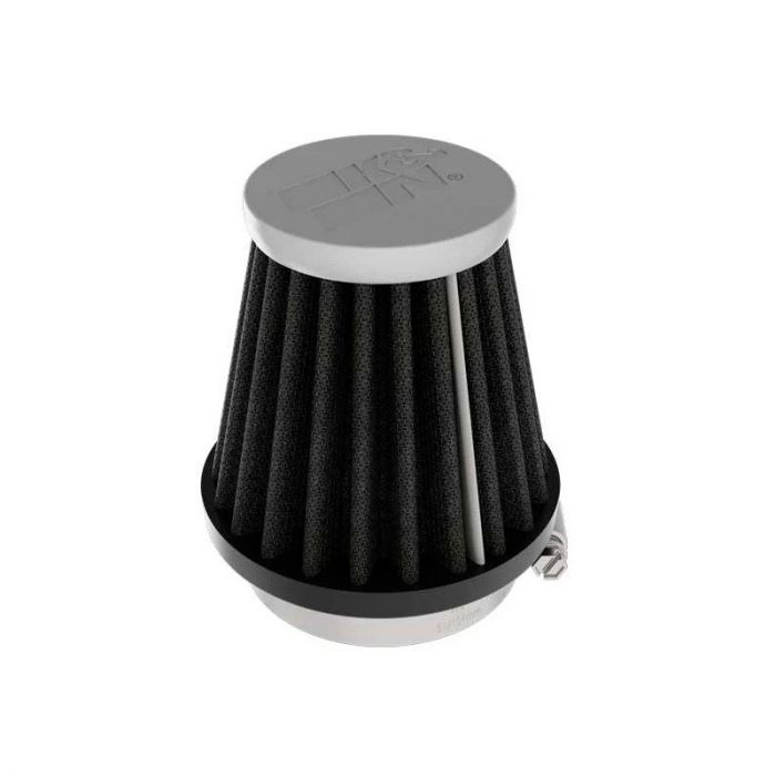 K&N Black Universal Dryflow Conical Air Filter 49mm flange, 76mm base, 51mm top, 76mm height (RC-3122HBK)