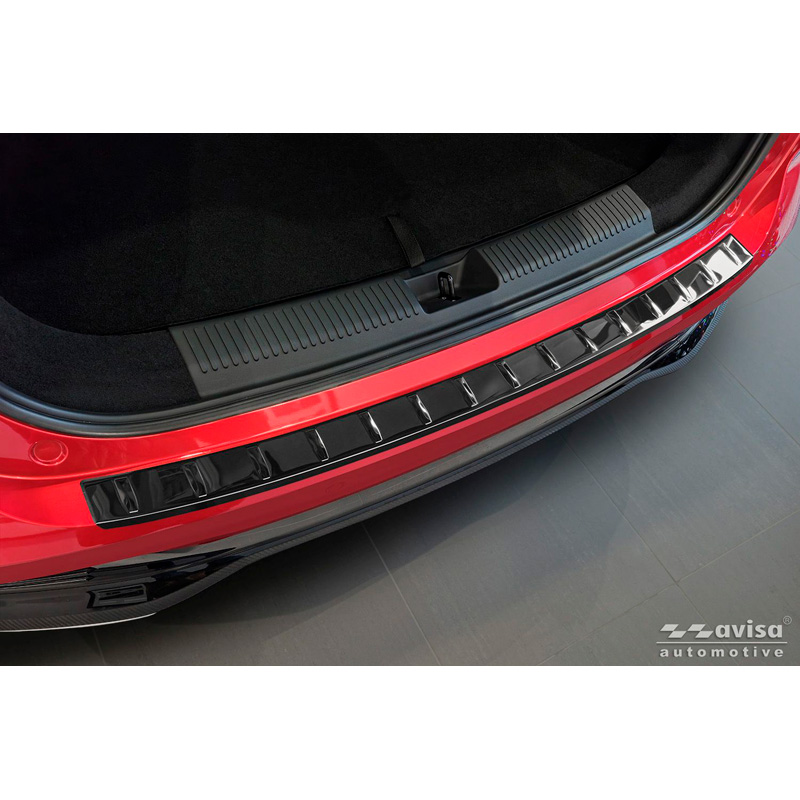 Avisa Black Mirror Stainless Steel Rear bumper protector  MG HS/EHS II 2024- 'Ribs'